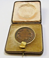 1928 Large Bronze Medal 80g -Ruby Hume Shorthand Examination, D 5.5cms -Boxed **