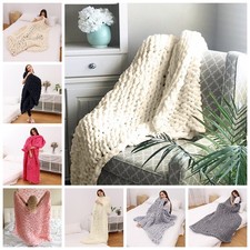 Large Soft Chunky Knitted