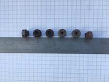 4BA Thumb wheel steel terrminal-nuts,  6mm deep  10mm dia thumb nuts, Qty 6