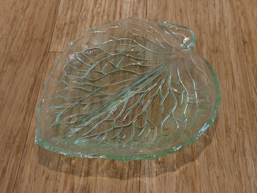 Art deco bagley green glass - art,