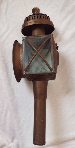Antique brass carriage - brass, lantern