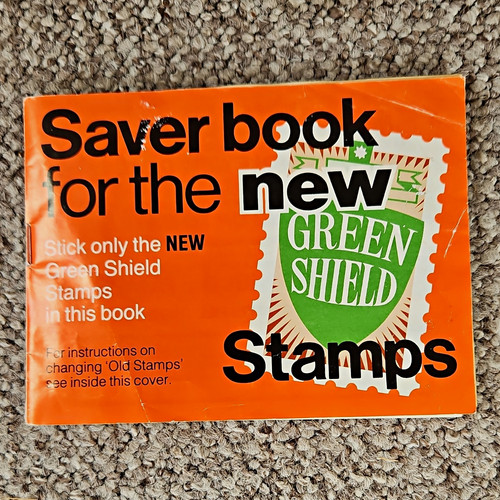 Green shield stamps full - shield, book