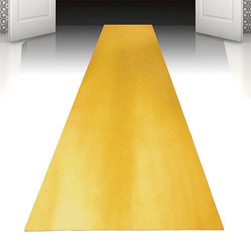 Gold event carpet runner with - event,