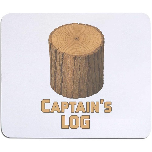 Captains log mouse mat - 'captains,