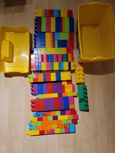 155 large building blocks with - blocks,