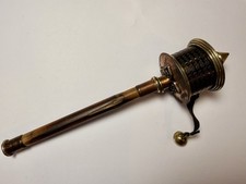 Tibetan prayer wheel with - prayer,