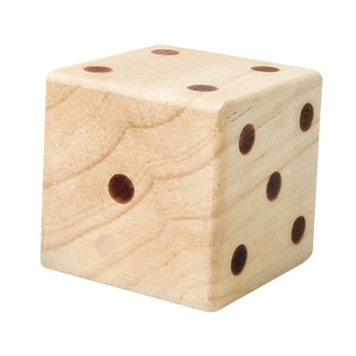 Jumbo wooden yard - dice, 7cm