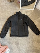 Patagonia Men’s Small S Down Shirt Quilted Puffer Jacket Lightweight Black