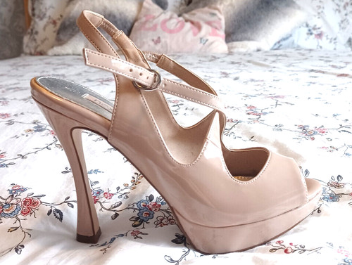 Next nude patent strappy - next, peep