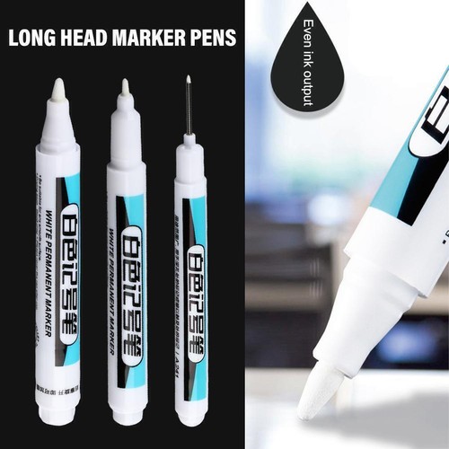 White paint marker - white,