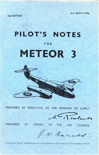 Air ministry pilot notes - pilot's,