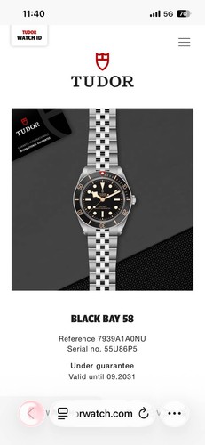 Brand new tudor black bay - tudor,