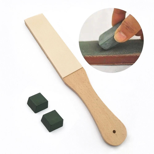 Double sided leather strop - sided,