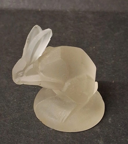 Frosted glass rabbit - glass,