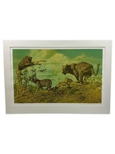 Craig Bone Wildlife Art Print Cheetah Family Limited Edition 38/299 Signed
