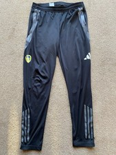 leeds united Joggers Adidas Large Black W34