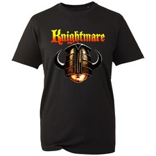 Knightmare TV Show T-shirt David Rowe Helmet of Justice Logo Graphic Gift Tee