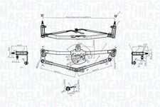 Wiper Linkage MAGNETI MARELLI