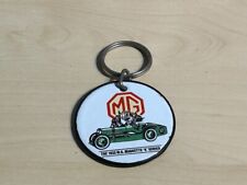 Vintage 1953 MG Magnette K Series Plastic Enamel Keyring by Garnier England Cars