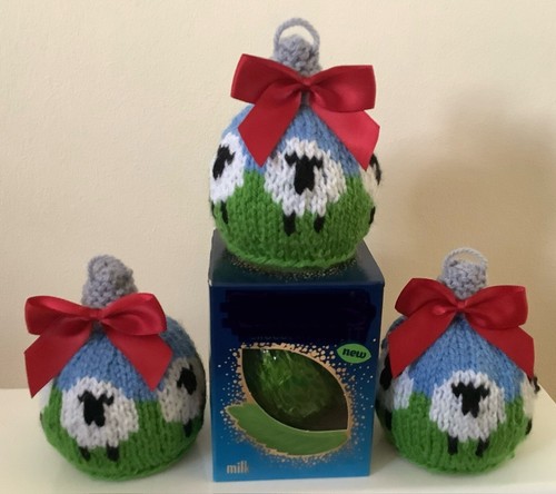 Winter sheep christmas bauble - sheep,