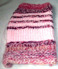 Pink Knitted dog coat small new