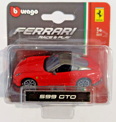Ferrari 599 gto red burago - red,