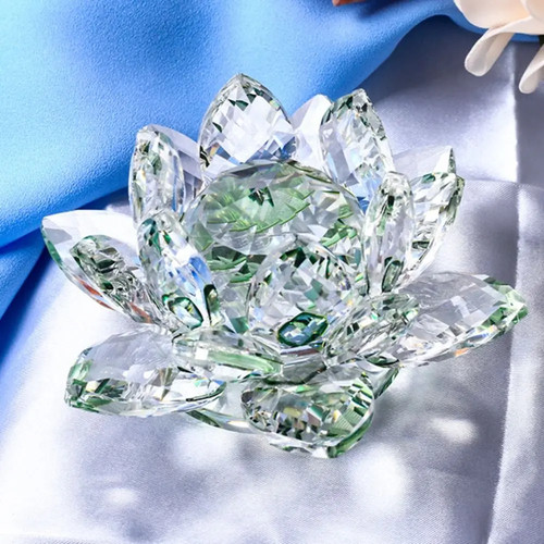 Feng shui quartz crystal lotus - quartz,