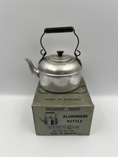 Beautiful Rare Little Vintage Aluminium Kettle & original box, [Holdfast Series]