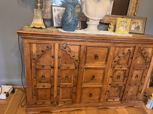 Indian wood and - wood, metal