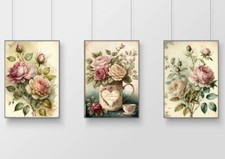 pink rose flowers Print