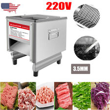 Electric Meat Slicer 220V Commercial Chopping Cutting Machine for Kitchen 3.5MM