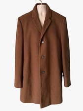 BNWOT BROADSTONE BROS brown tailored fit overcoat coat size XXL 2XL NEW