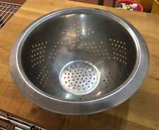 Colander. Heavyweight Stainless Steel.  Large 29cm x 12cm. Wide lip. No handles.