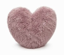 Teddy Fleece Cushion Heart
