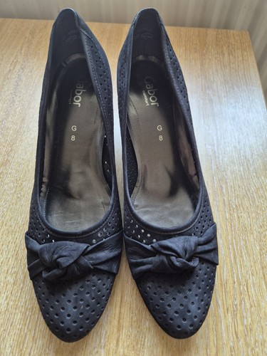 Gabor black suede - black, size