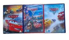 Cars 1, 2 & 3 DVD - Disney Pixar Owen Wilson Animated Adventure Movies - 3 Films