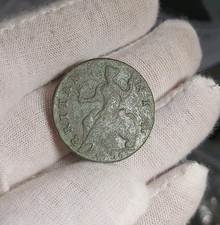 George II 1736 Halfpenny In Collectable Condition or Great Gap Filler. #19