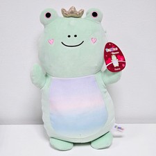 Squishmallows - 14 Inch Fenra The Frog Valentine’s HugMees - USA Exclusive BNWT