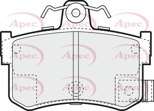 Apec rear brake pad set - brake, for