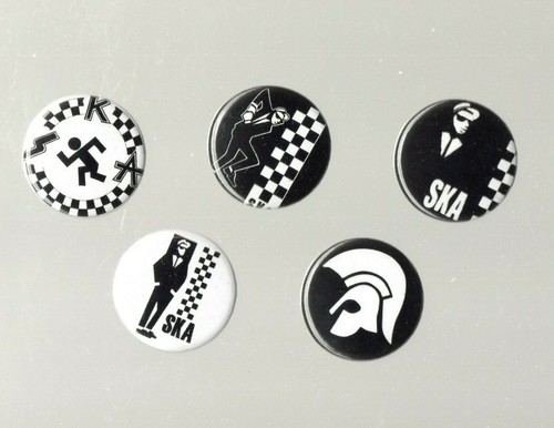 Skinhead ska badge set - of, 5