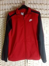 Nike Red Black Youth Track Suit Top Jacket Size XL 158-160cm