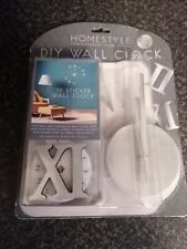 3D DIY Extra Large Roman Numerals Luxury Mirror Wall Sticker Clock Home Decor UK