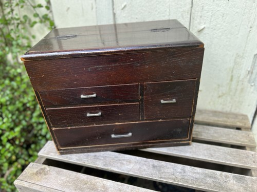Vtg japanese haribako sewing - vtg,