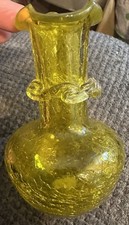 Vintage Handblown Amber Honey