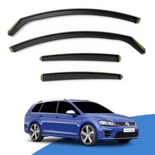 VW GOLF MK7 2013-2019 5 Door Estate Wind Deflectors 4pc Edgevisors Tinted
