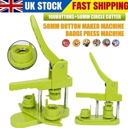 Badge maker machine - making, pin