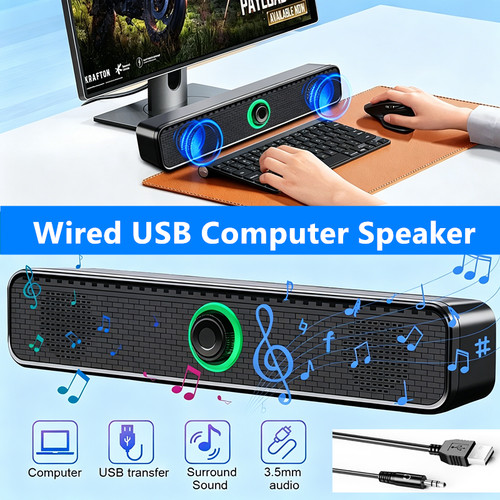 Wired usb computer sound - computer,
