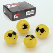 4x valve caps aluminum tire