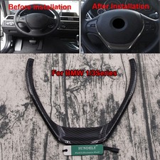Carbon Fiber Interior Steering Wheel Cover Trim for BMW 3 Series F30 318 320