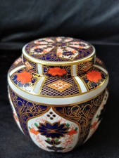 1ST QUALITY ROYAL CROWN DERBY 1128 OLD IMARI GINGER JAR